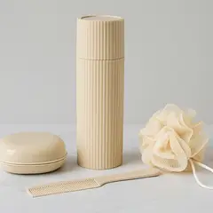INSPIRA MARKET - Juego de baño jabonera porta cepillo peine portatil