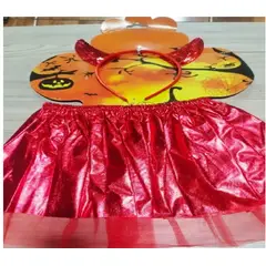 GENERICO - DISFRAZ  HALLOWEEN PARA NIÑA DIABLITA