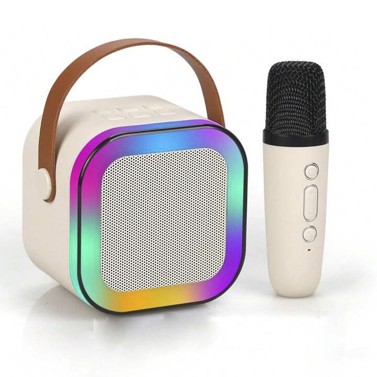 Mini Karaoke Parlante con Micrófono Altavoz Bluetooth Inalámbrico