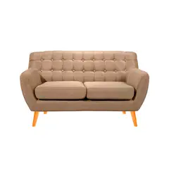 BARAKA HOME - Sofá Vintage Louth 2 Cuerpos - Beige claro