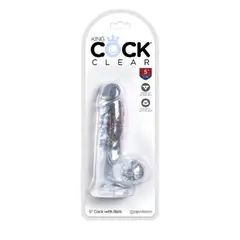 PIPEDREAM - Consolador Clear 5 Cock with Balls