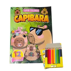 GENERICO - Libro para Colorear Capibara A3 1 + colores