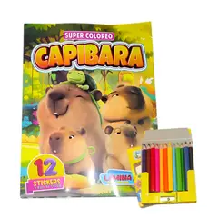 GENERICO - Libro para Colorear Capibara A3 2 + colores