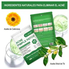 GENERICO - Parches ELAIMEI Hidrocoloide Para Acné, Espinillas de 24 Unids.