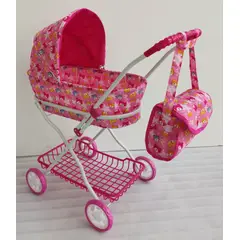GENERICO - Coche Carriola Muñecas Reborn Grande + Bolso Para Niñas