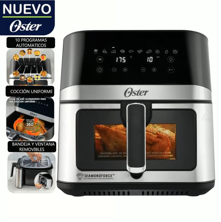 Freidora de Aire CKSTAF75WDSSDF Digital DiamonForce 7.5 Litros