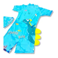 GENERICO - Ropa de Baño para Niño UV Dinosaurio Acuático Verde
