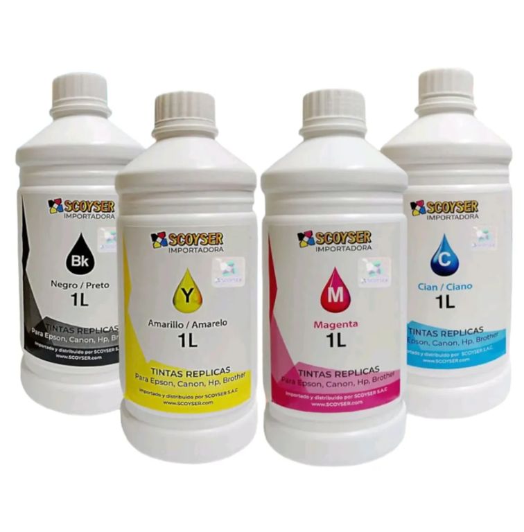 TINTA DE 1 LITRO NEGRO PARA IMPRESORAS EPSON, CANON, HP Y BROTHER