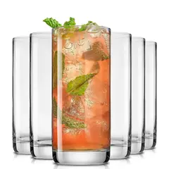 INSPIRA - Juego de 6 Vasos Lisos de Vidrio 220 ml