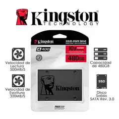 KINGSTON - DISCO SOLIDO SSD SSD 480 GB