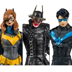 MCFARLANE - Batgirl Nightwing Batman Who Baf Batmobile Set