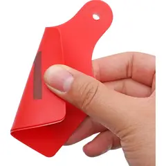 GENERICO - PACK X 100 CROTAL ARETE PARA VACA ROJO 7.5X10 CM NUMERADO