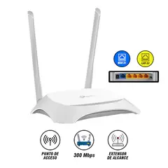 TP LINK - Router Inalambrico Wifi 300mbps Tl-wr840n Repetidor