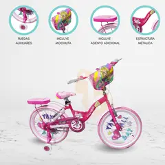 CUZKA - Bicicleta Aro 20 para Niñas «BARBIE»