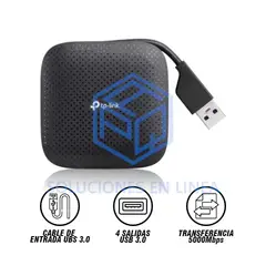 TP LINK - UH400 USB 3.0 4-Port Portable Hub