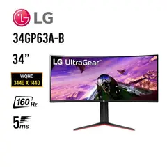 LG - Monitor Curvado UltraWide 34GP63A-B - QHD 3440x1440 160Hz