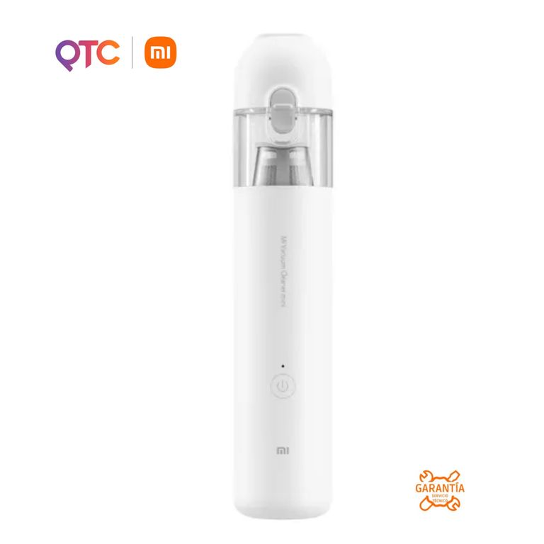 Aspiradora Portátil Mini Inalámbrica, Succión Potente, Recargable USB-C Blanca