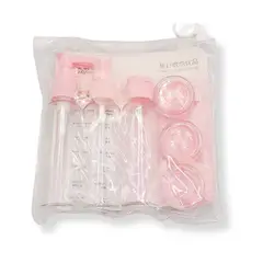 GENERICO - Set de Dispensadores Para Llevarlos de Viaje Color Rosa