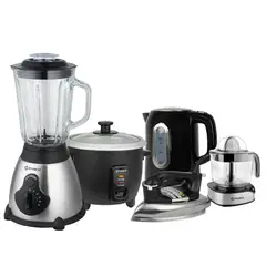 IMACO - Pentacombo licuadora +olla arrocera+hervidor+plancha+exprimidor