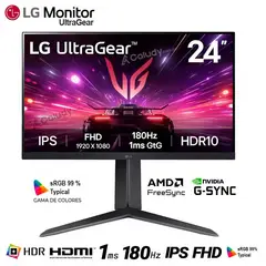 LG - Monitor Gamer UltraGear 24GS65F-B IPS FHD 180Hz 1ms NVIDIA G-Sync