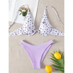 GENERICO - CONJUNTO BIKINI SEXY CON COPA Y FORRO