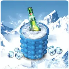 GENERICO - Cubo de Silicona para Hacer Hielo y Enfriador Portátil Ice Cube