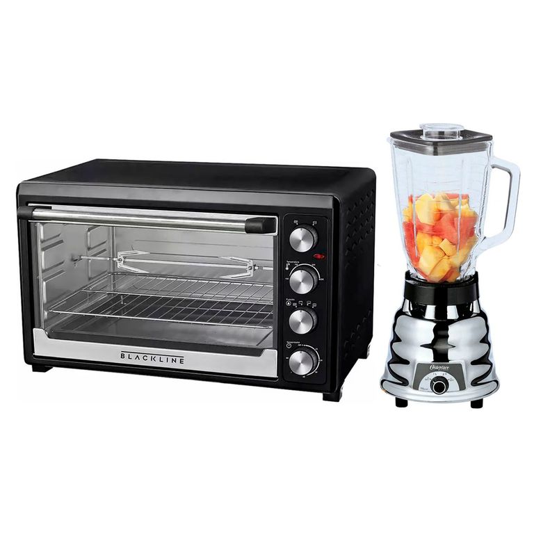 Horno Eléctrico 60 Lt GR60AR y Licuadora Oster 600W 125Lts 250-22