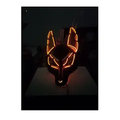 GENERICO - MASCARA LUMINOSA LED DE ZORRO