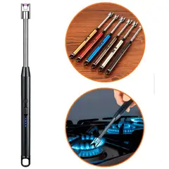 GENERICO - Encendedor eléctrico de cocina recargable USB - Dorado