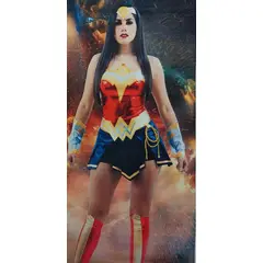 GENERICO - DISFRAZ DE MUJER MARAVILLA PARA HALLOWEN