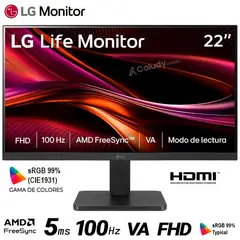 LG - Monitor 22MR410-B 2145 VA FHD 100Hz 5ms FreeSync