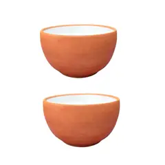 ACHALLAY ARTESANIA DE BARRO - Set de 2 Bowls de Cerámica 1 litro
