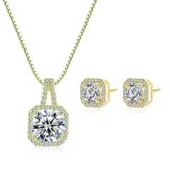 TIOZONEY - Bañado en oro Collar de moda para mujeres