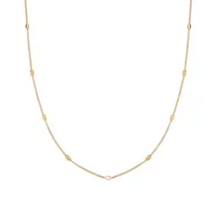 TIOZONEY - Bañado en oro Collar de moda para mujeres