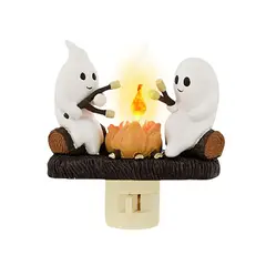 DANWEILE - Hoguera fantasma de Halloween luz nocturna parpadeante-fantasma A