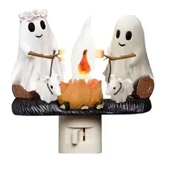 DANWEILE - Hoguera fantasma de Halloween luz nocturna parpadeante-fantasma B