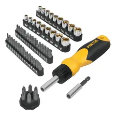 PRETUL - Desarmador Ratchet 35 Puntas y 18 Dados AUTO-61