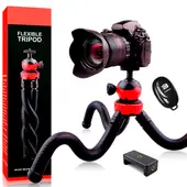 GENERICO - Trípode Cámaras Flexible Pulpo Adaptador Celular