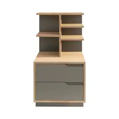 BARAKA HOME - Velador Mardu - Damasco y Gris Grafito