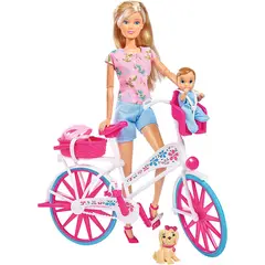 STEFFI LOVE - Juguete Muñeca Tour en Bici con Accesorios