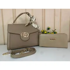 GENERICO - CARTERA BOLSO DE MANO ELEGANTE PREMIUN ALTA CALIDAD TOTE BAG BEIGE