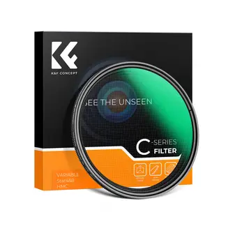 K&F CONCEPT - Filtro de Estrella variable de 4 a 8 puntas - 72mm