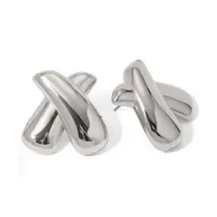 GENERICO - Aretes Enchapado en Plata PVD - Pendiente Argolla - 002