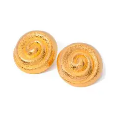 GENERICO - Aretes Enchapado en Oro 18k PVD - Pendiente Argolla - 007