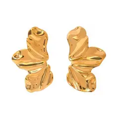 GENERICO - Aretes Enchapado en Oro 18k PVD - Pendiente Argolla - 008