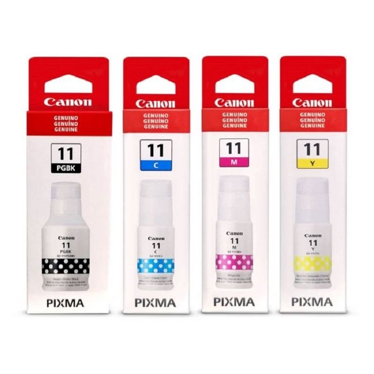 Pack de Tintas GI 11 NEGRO Y COLORES