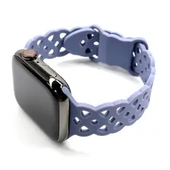 GENERICO - Correas de silicona trenzadas lila compatibles 38-40-41mm