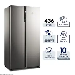 ELECTROLUX - Refrigerador 436L Side by Side Inverter ERSA44V2HVG