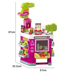 GENERICO - Supermercado Juguete de 80 piezas con Sonido y Luces