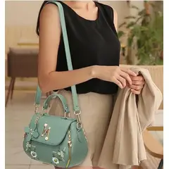 GENERICO - Bolso de mano cflores y patron de pitón para mujer p-1pic-07